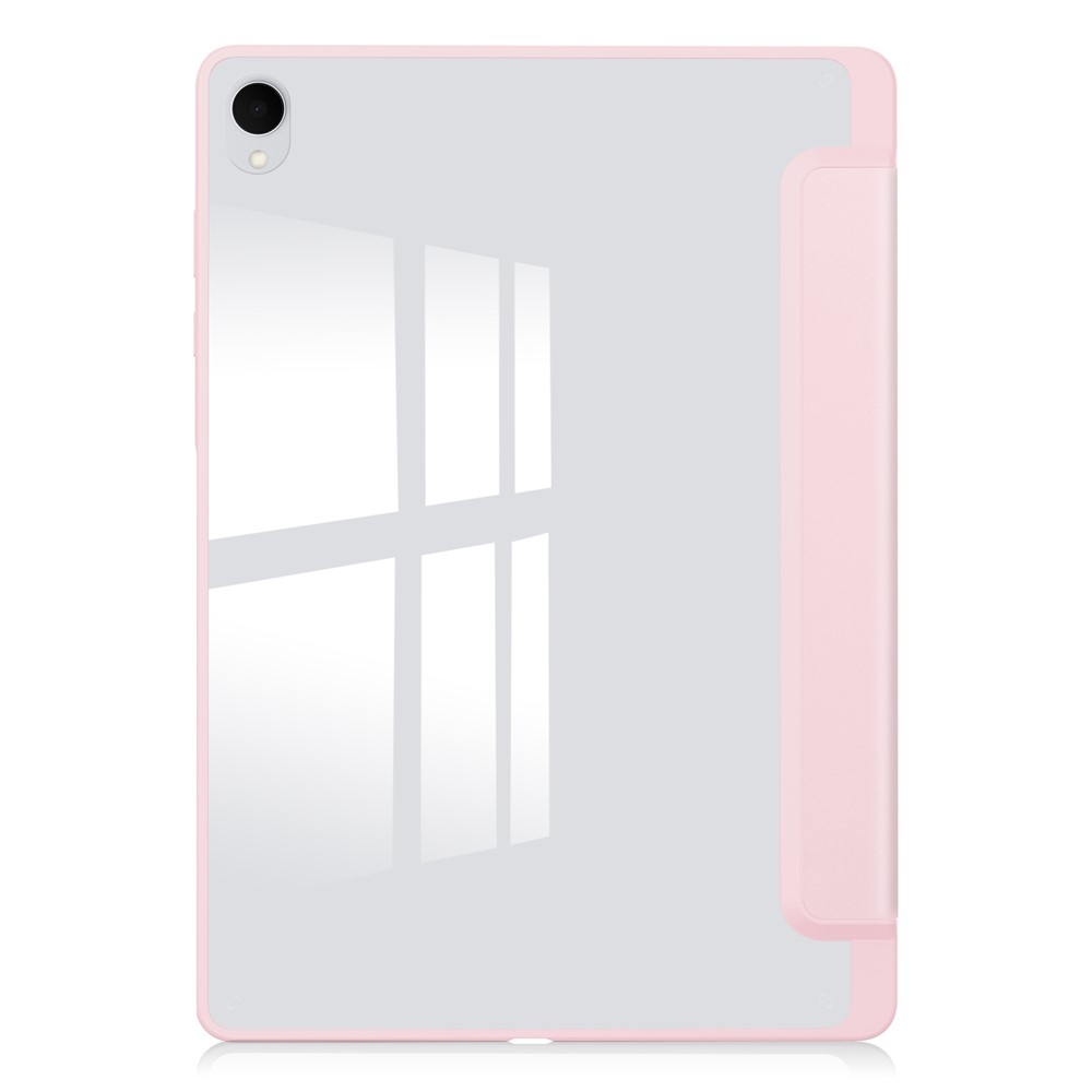 Case chytré zatváracie puzdro v pevným chrbtom na Samsung Galaxy Tab S12+ - ružové