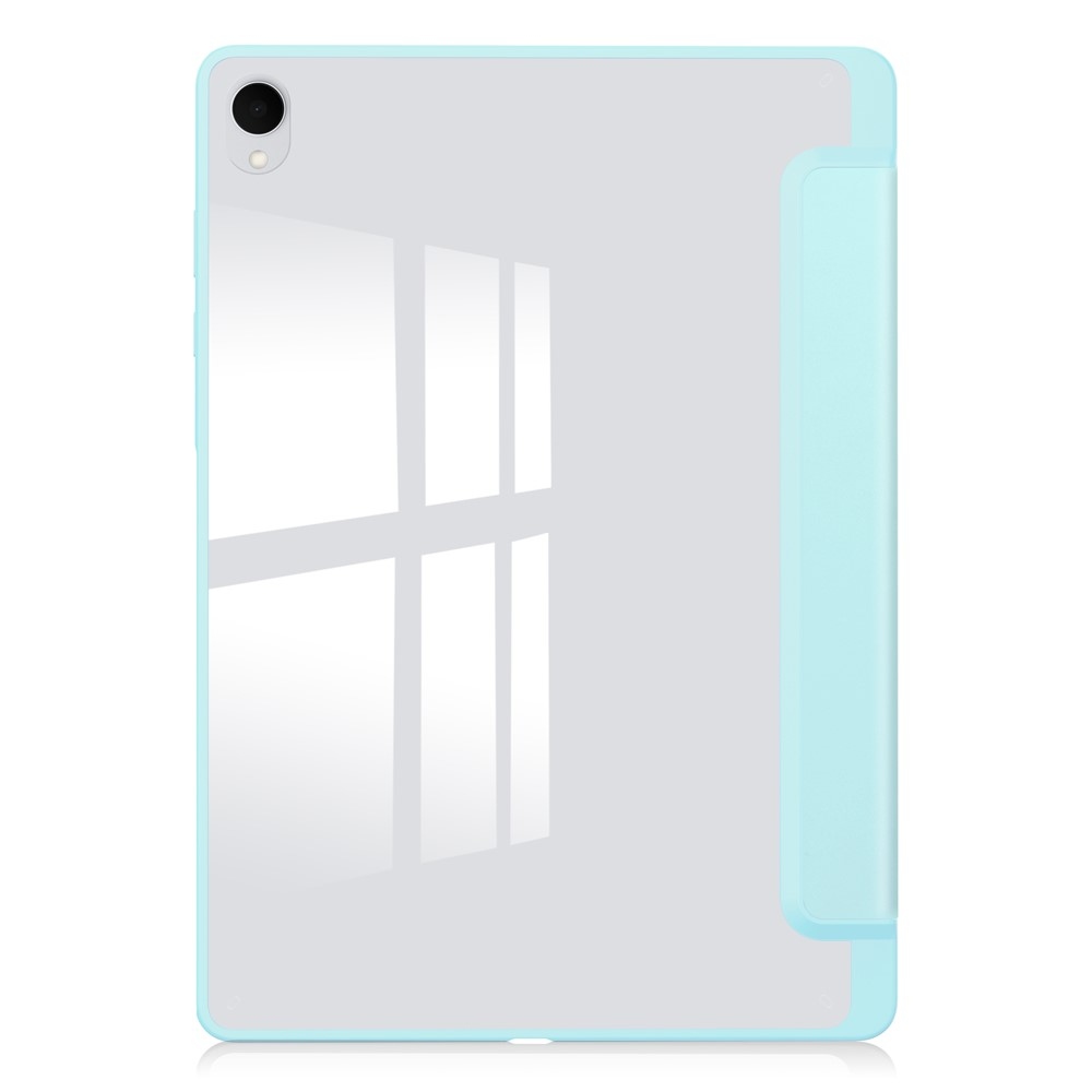 Case chytré zatváracie puzdro v pevným chrbtom na Samsung Galaxy Tab S12+ - svetlomodré