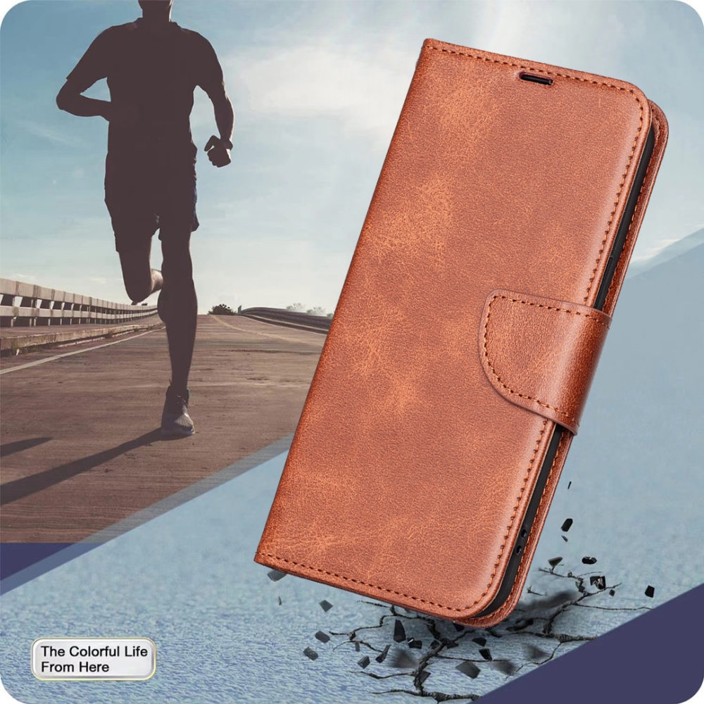 Case knižkové púzdro na Samsung Galaxy A57 5G - hnedé