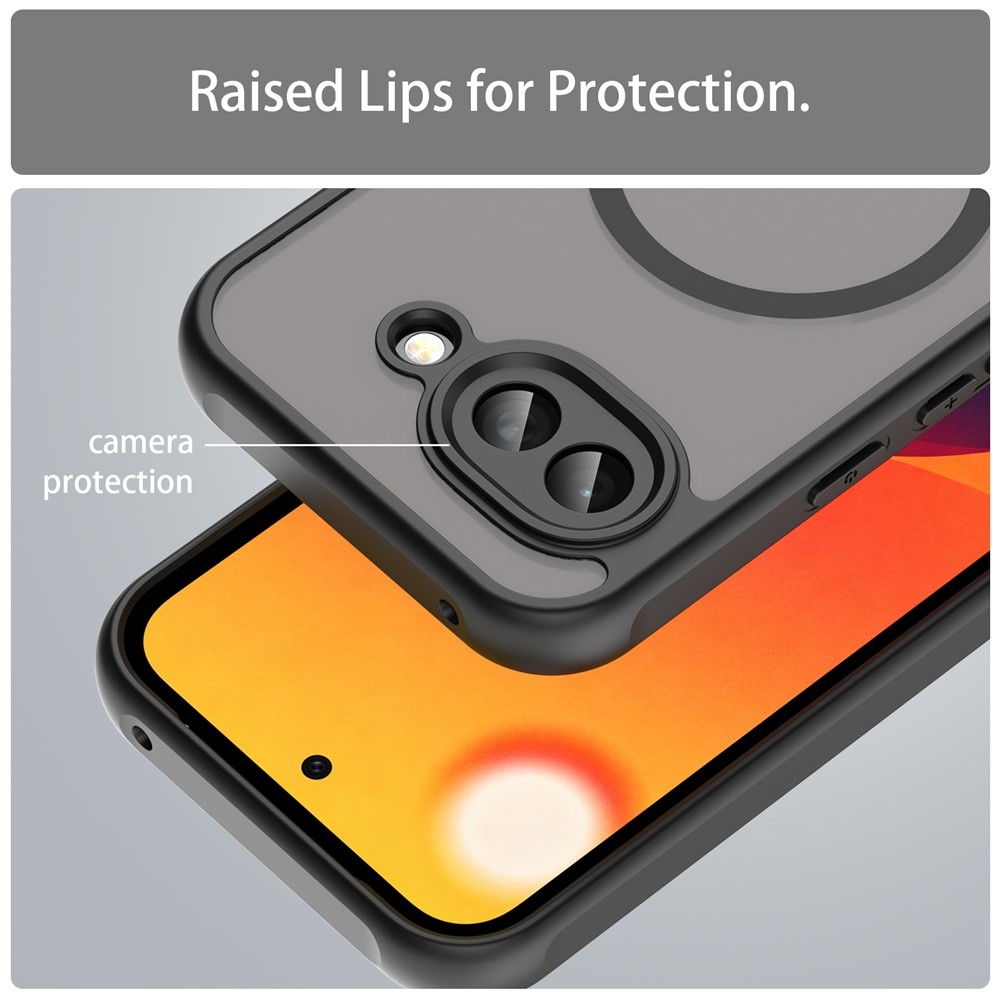 Case matný gélový obal s MagSafe na Google Pixel 10a - čierny