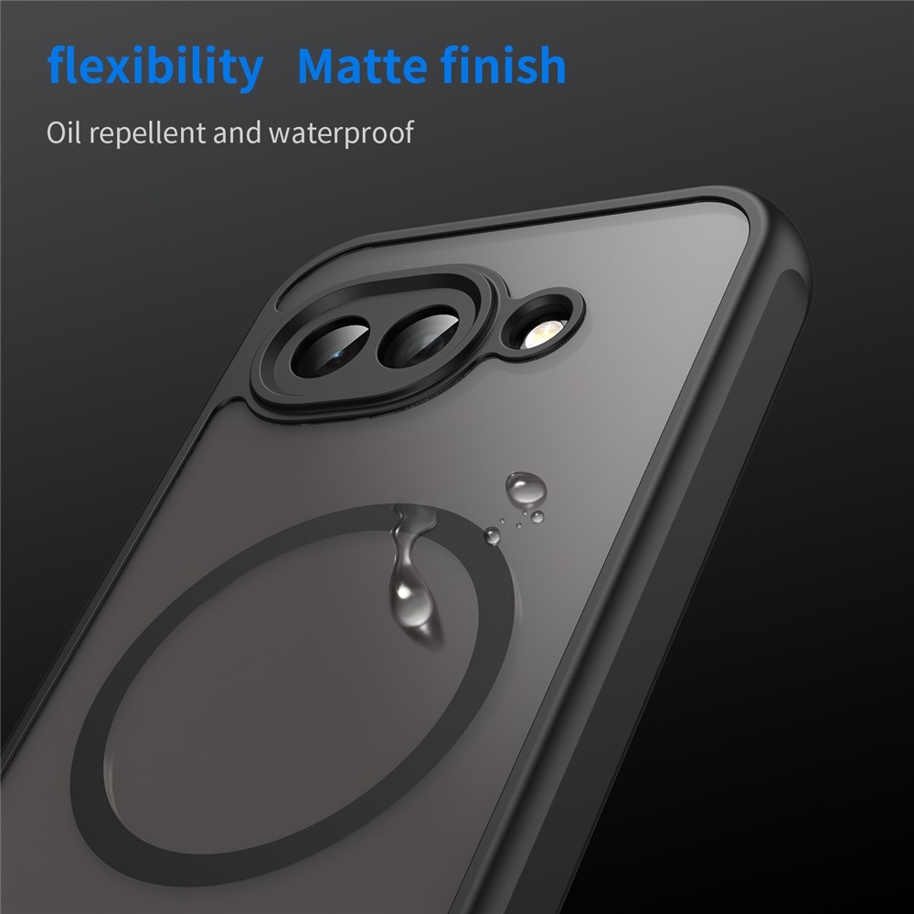 Case matný gélový obal s MagSafe na Google Pixel 10a - čierny