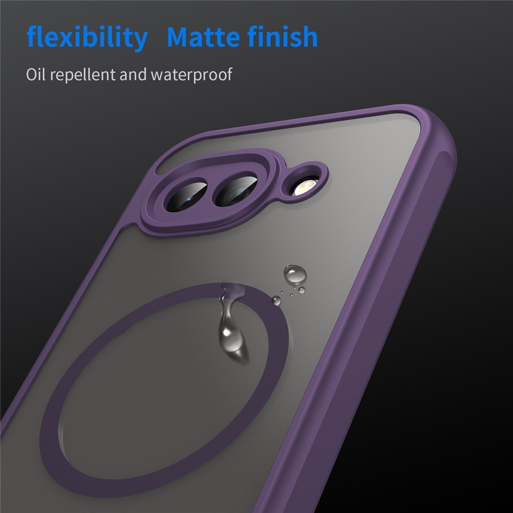 Case matný gélový obal s MagSafe na Google Pixel 10a - fialový