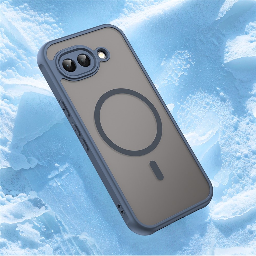 Case matný gélový obal s MagSafe na Google Pixel 10a - modrý