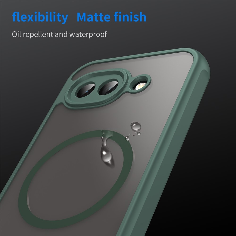 Case matný gélový obal s MagSafe na Google Pixel 10a - zelený