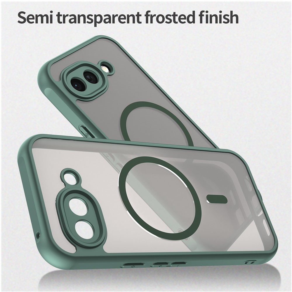 Case matný gélový obal s MagSafe na Google Pixel 10a - zelený