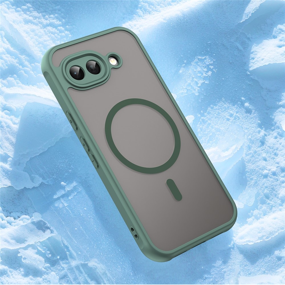 Case matný gélový obal s MagSafe na Google Pixel 10a - zelený