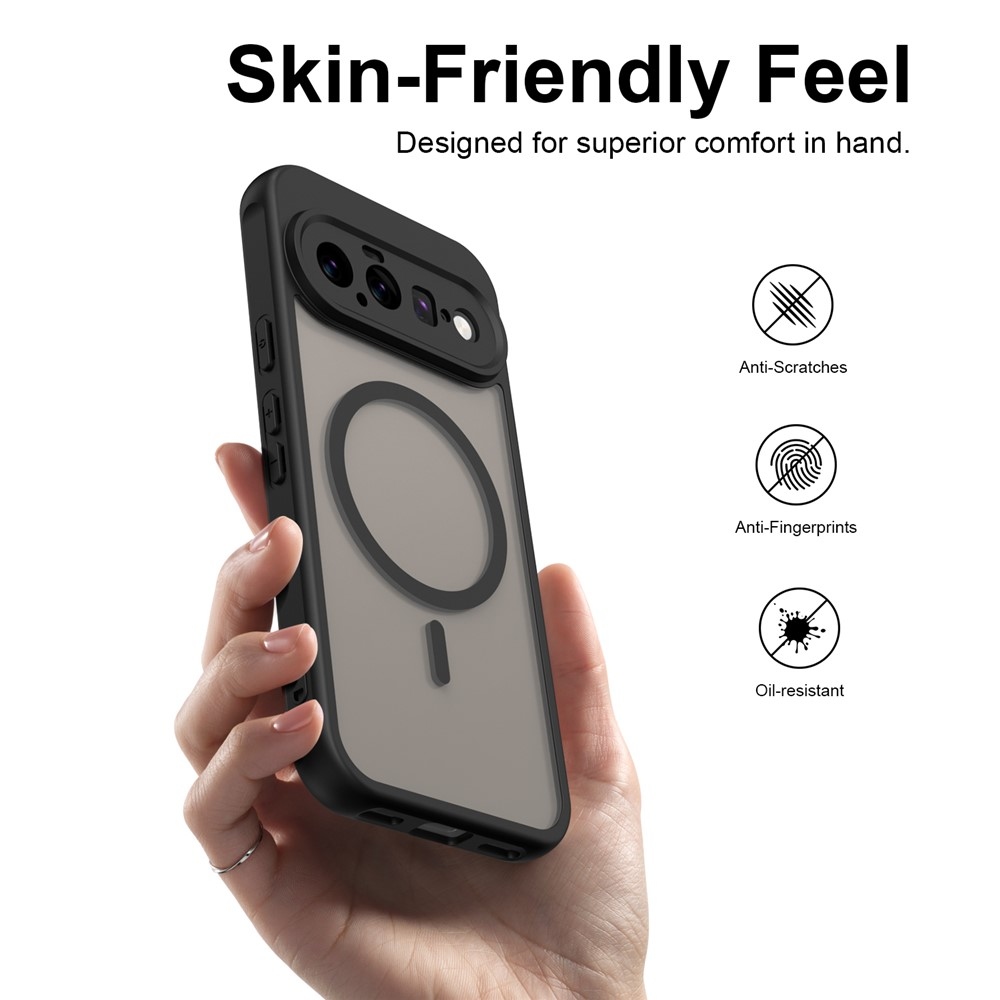 Case matný gélový obal s MagSafe na Google Pixel 11 - čierny
