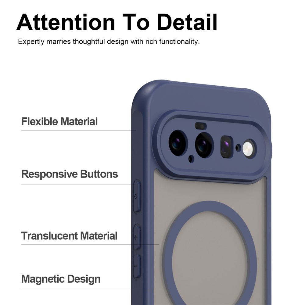 Case matný gélový obal s MagSafe na Google Pixel 11 - modrý