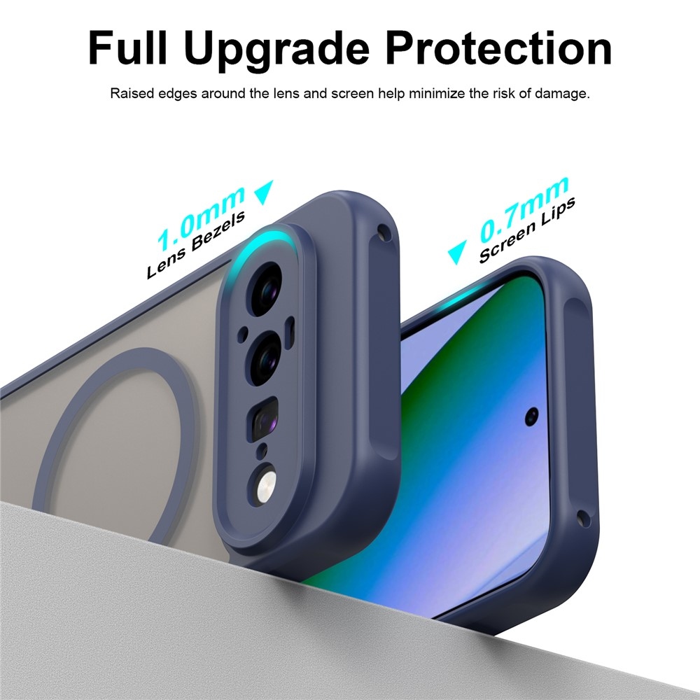 Case matný gélový obal s MagSafe na Google Pixel 11 - modrý