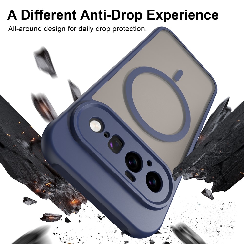 Case matný gélový obal s MagSafe na Google Pixel 11 - modrý