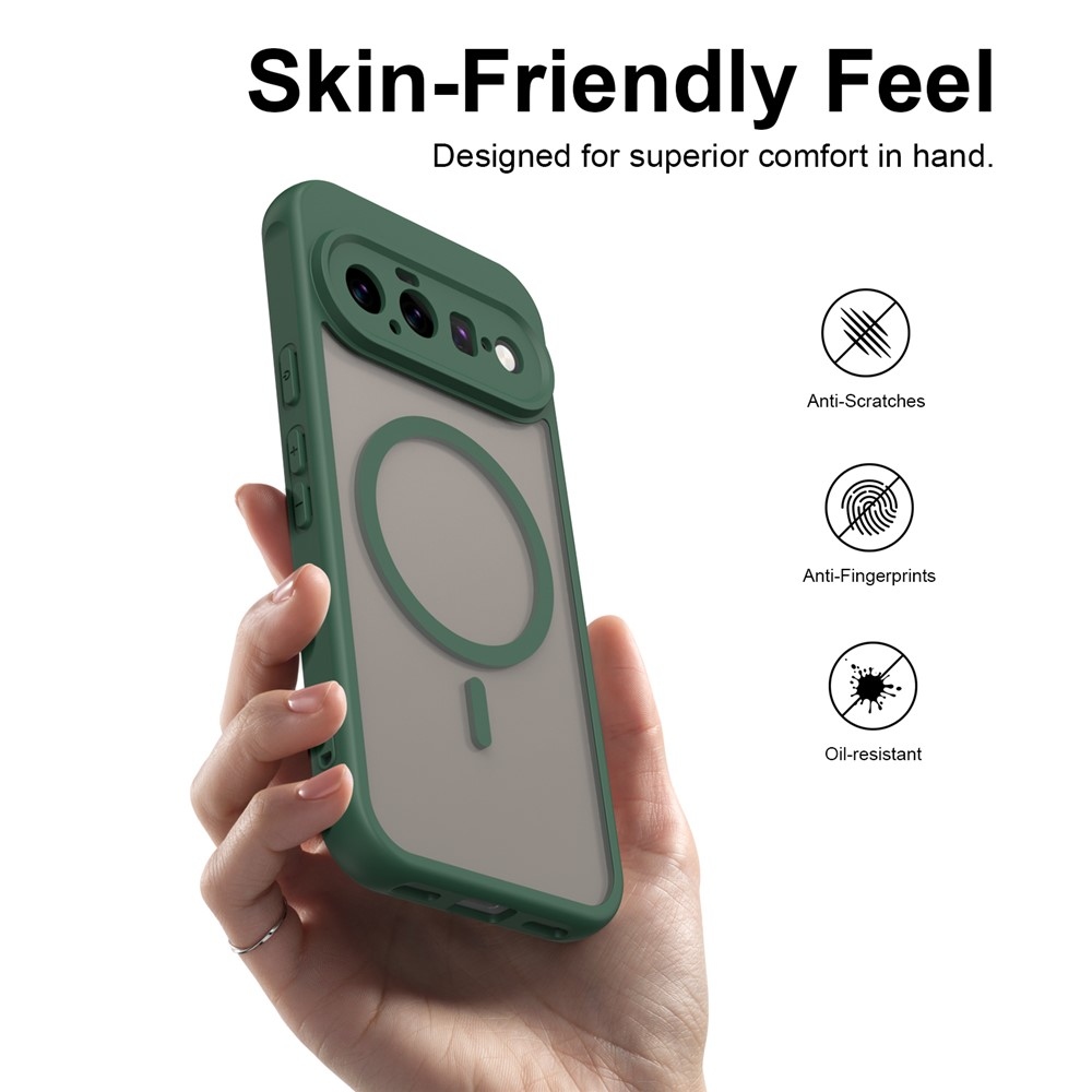 Case matný gélový obal s MagSafe na Google Pixel 11 - zelený