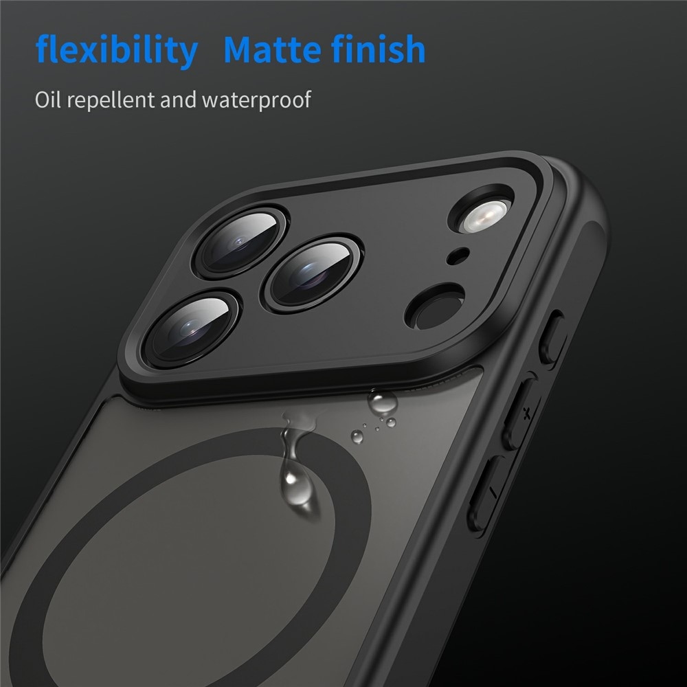 Case matný gélový obal s MagSafe na iPhone 18 Pro Max/17 Pro Max - čierny
