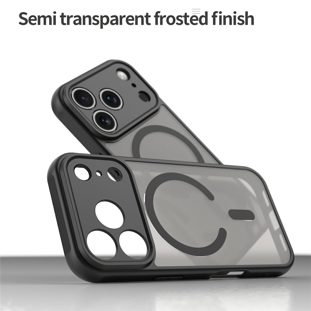 Case matný gélový obal s MagSafe na iPhone 18 Pro Max/17 Pro Max - čierny