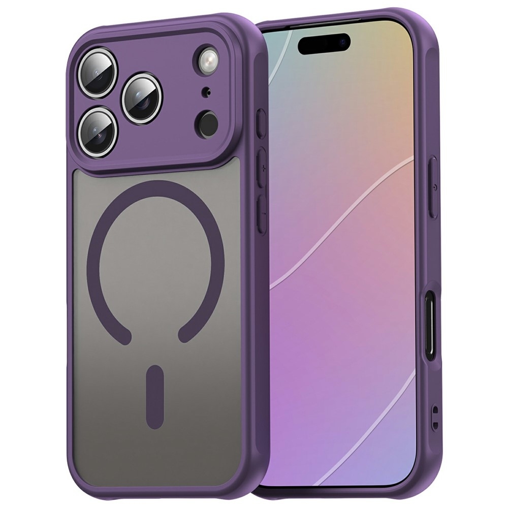 Case matný gélový obal s MagSafe na iPhone 18 Pro Max/17 Pro Max - fialový