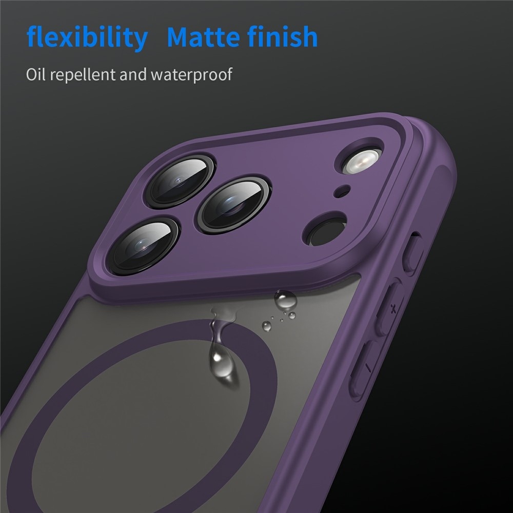 Case matný gélový obal s MagSafe na iPhone 18 Pro Max/17 Pro Max - fialový