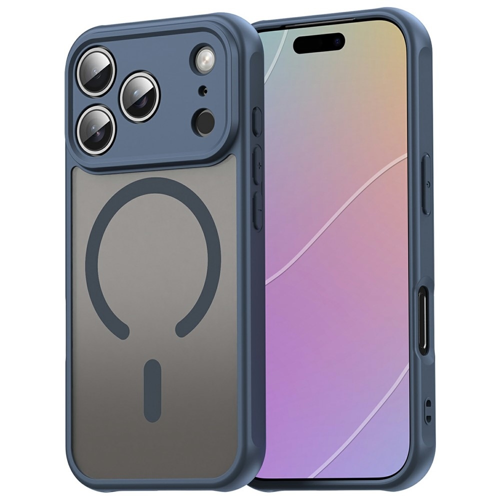 Case matný gélový obal s MagSafe na iPhone 18 Pro Max/17 Pro Max - modrý