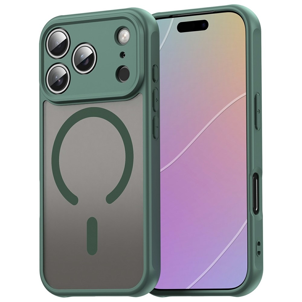 Case matný gélový obal s MagSafe na iPhone 18 Pro Max/17 Pro Max - zelený