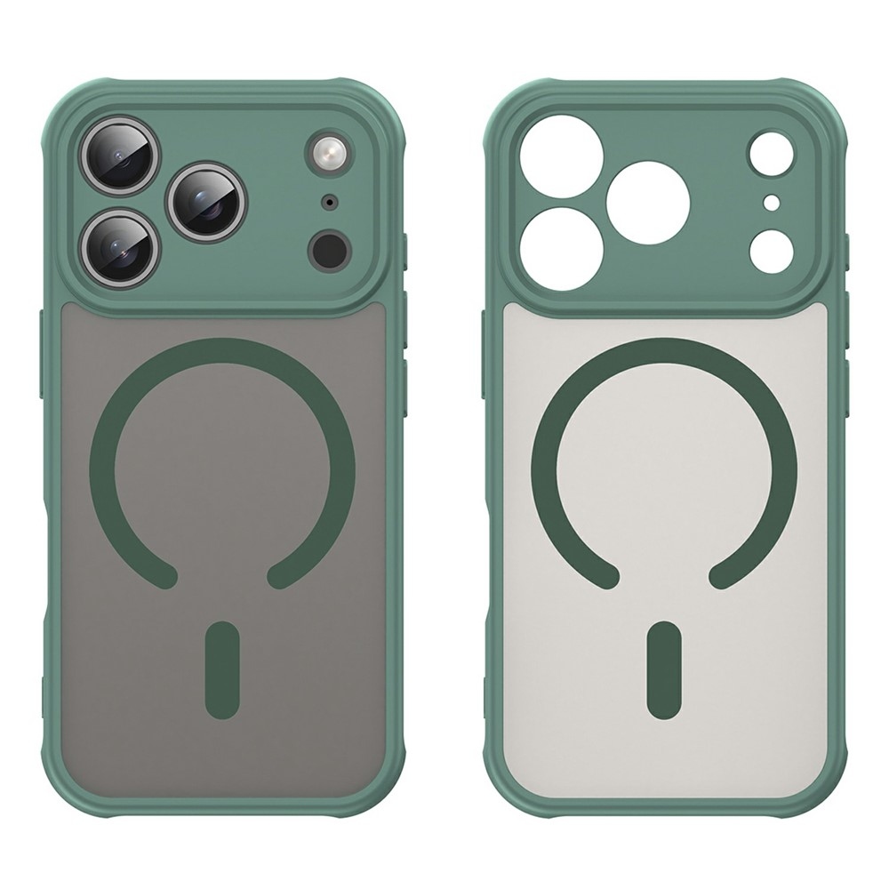 Case matný gélový obal s MagSafe na iPhone 18 Pro Max/17 Pro Max - zelený
