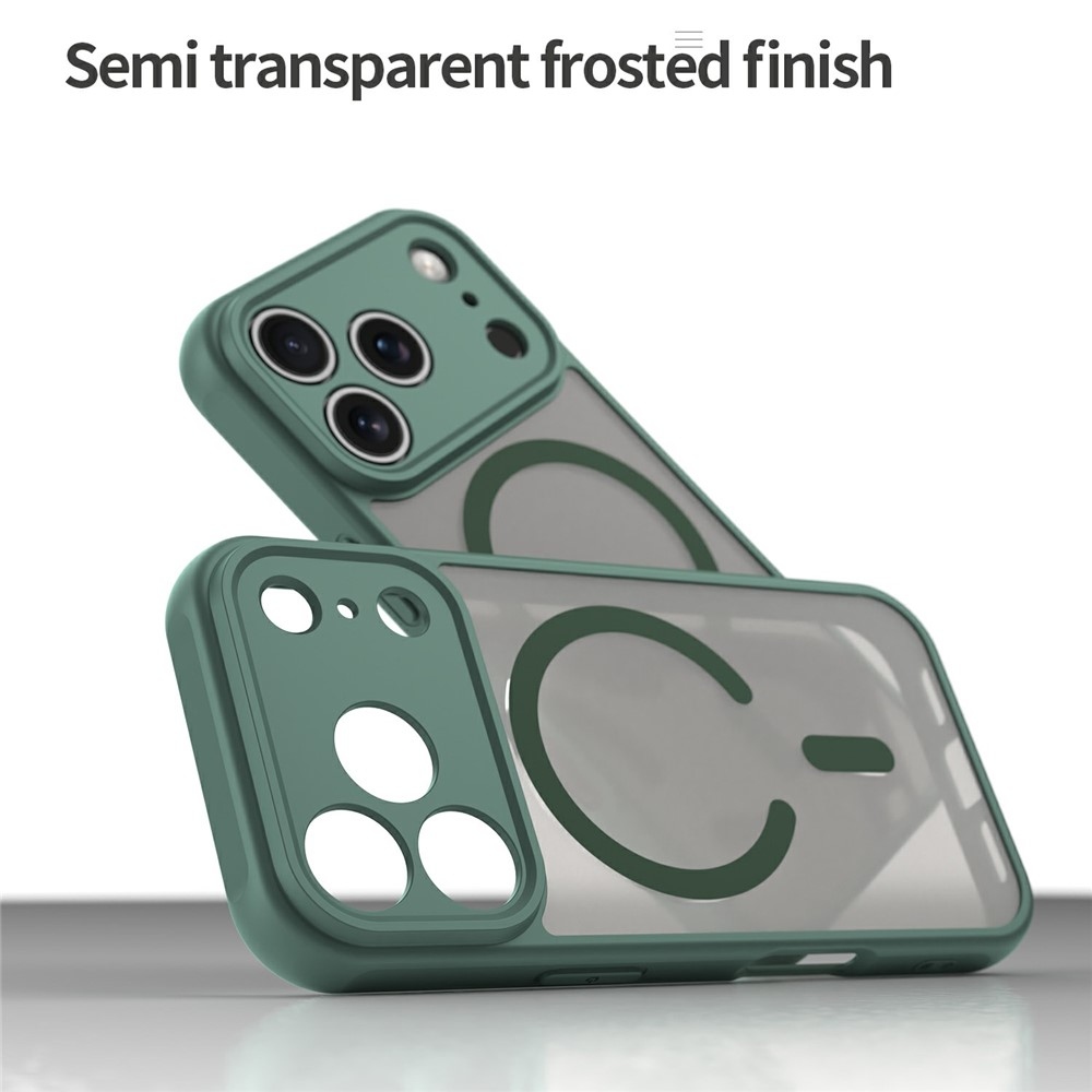 Case matný gélový obal s MagSafe na iPhone 18 Pro Max/17 Pro Max - zelený
