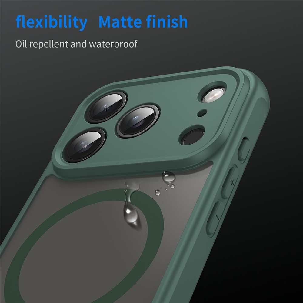 Case matný gélový obal s MagSafe na iPhone 18 Pro Max/17 Pro Max - zelený