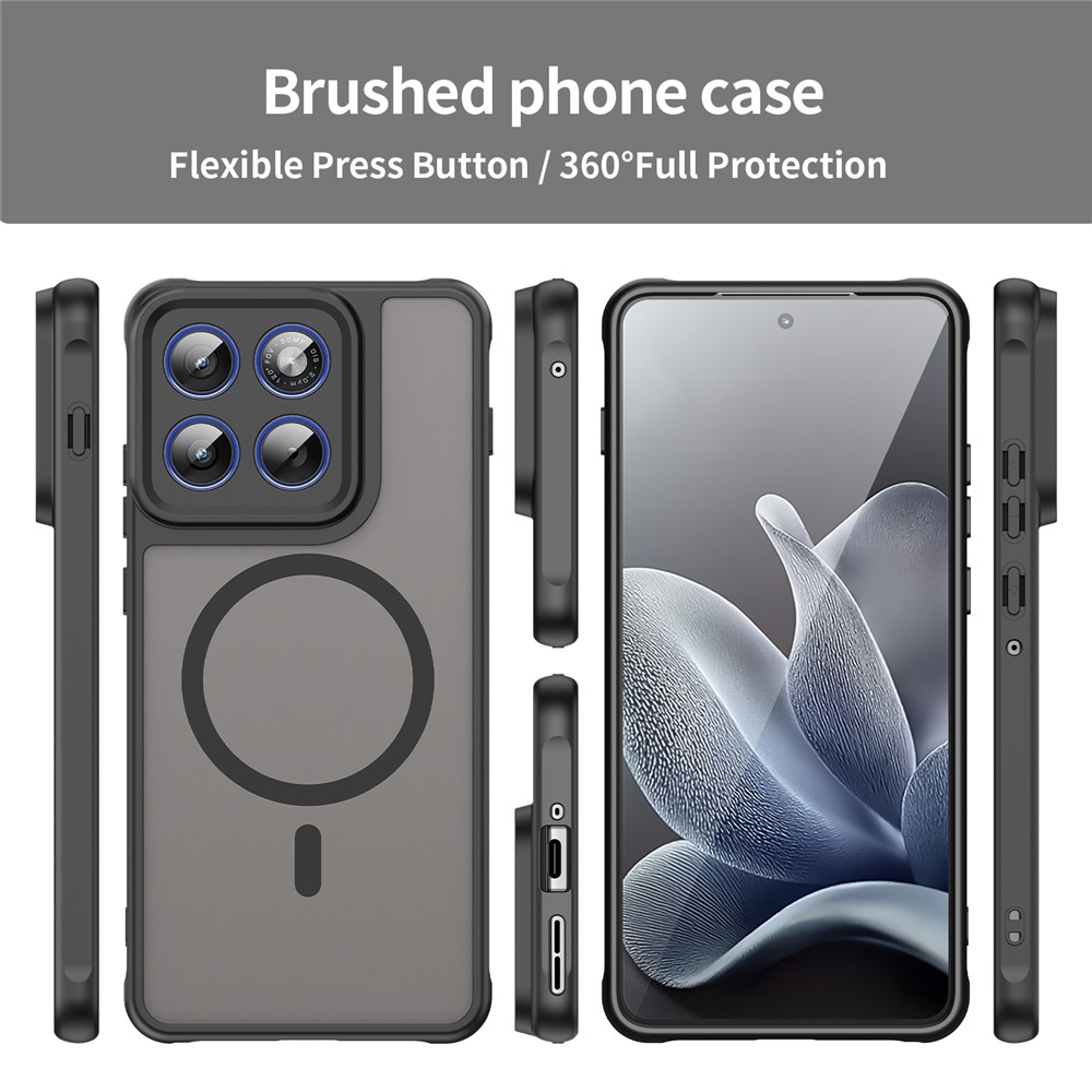 Case matný gélový obal s MagSafe na Motorola Edge 70 5G - čierny