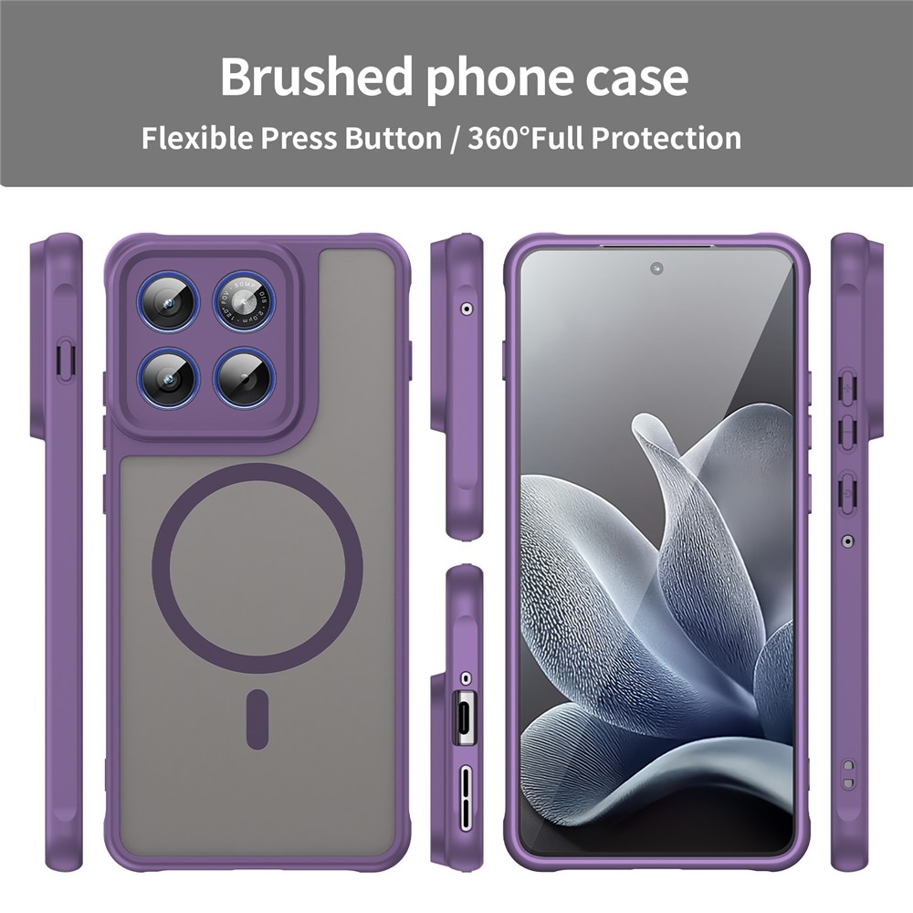 Case matný gélový obal s MagSafe na Motorola Edge 70 5G - fialový