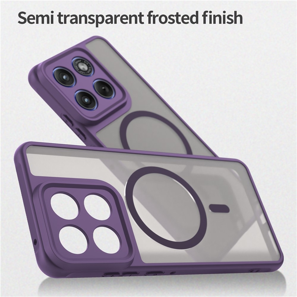 Case matný gélový obal s MagSafe na Motorola Edge 70 5G - fialový