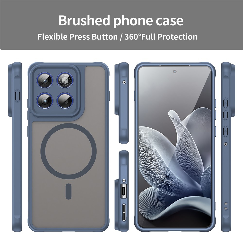 Case matný gélový obal s MagSafe na Motorola Edge 70 5G - modrý