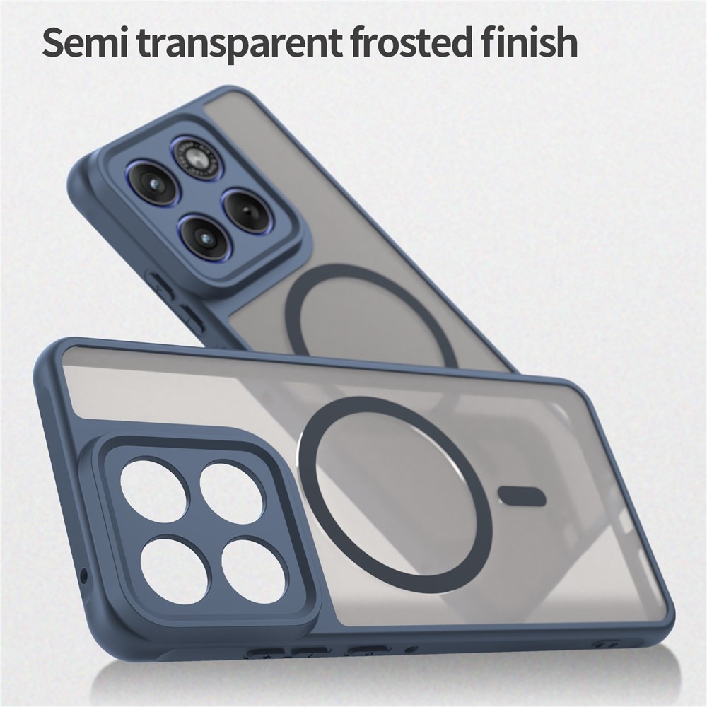 Case matný gélový obal s MagSafe na Motorola Edge 70 5G - modrý