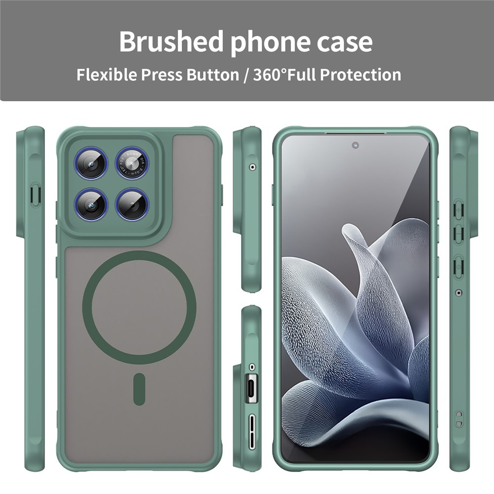 Case matný gélový obal s MagSafe na Motorola Edge 70 5G - zelený