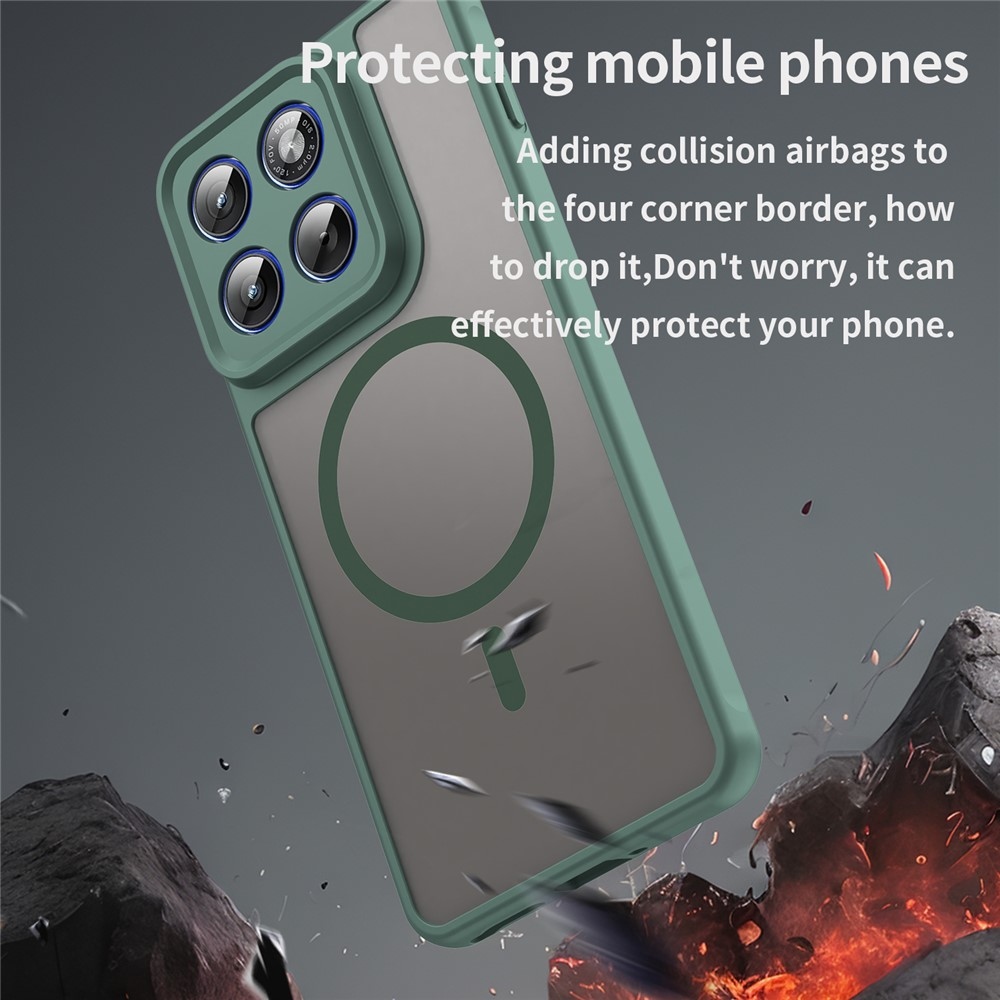 Case matný gélový obal s MagSafe na Motorola Edge 70 5G - zelený