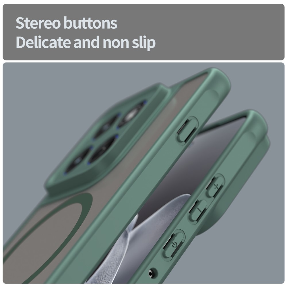 Case matný gélový obal s MagSafe na Motorola Edge 70 5G - zelený