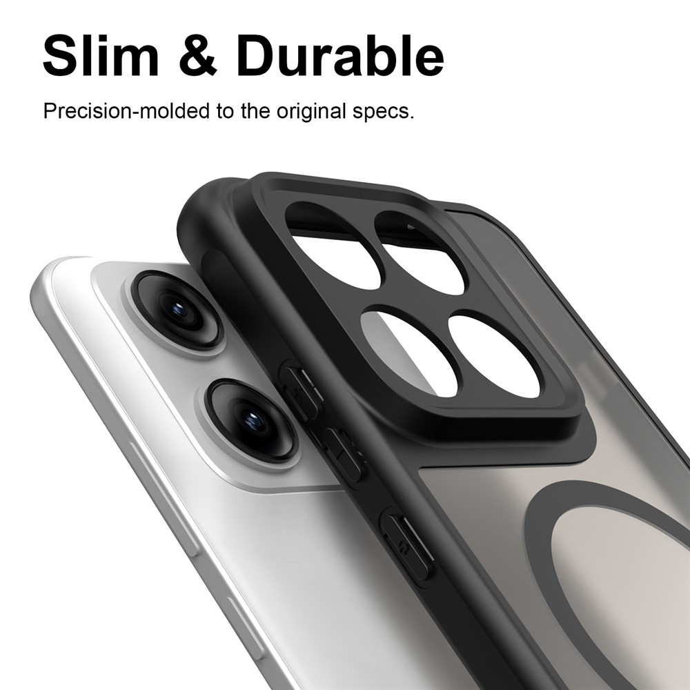 Case matný gélový obal s MagSafe na Motorola Edge 70 Pro 5G - čierny