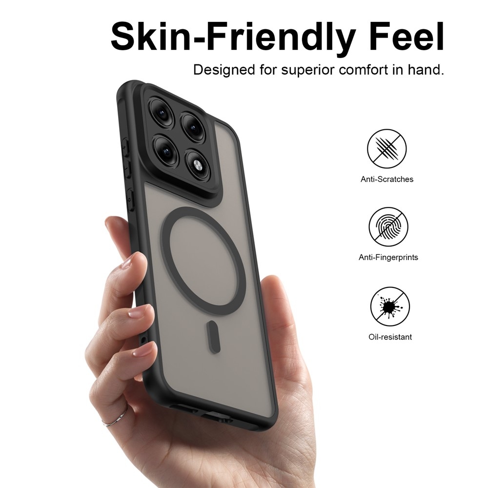 Case matný gélový obal s MagSafe na Motorola Edge 70 Pro 5G - čierny