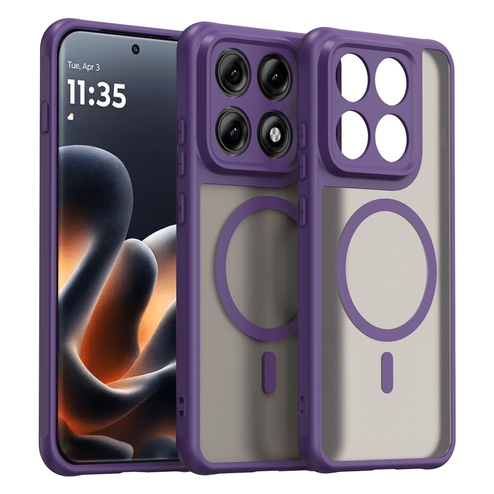 Case matný gélový obal s MagSafe na Motorola Edge 70 Pro 5G - fialový