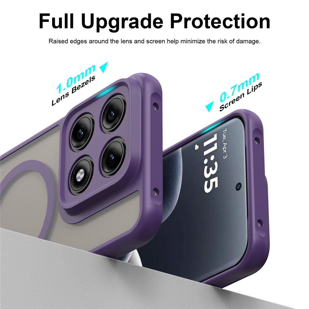 Case matný gélový obal s MagSafe na Motorola Edge 70 Pro 5G - fialový