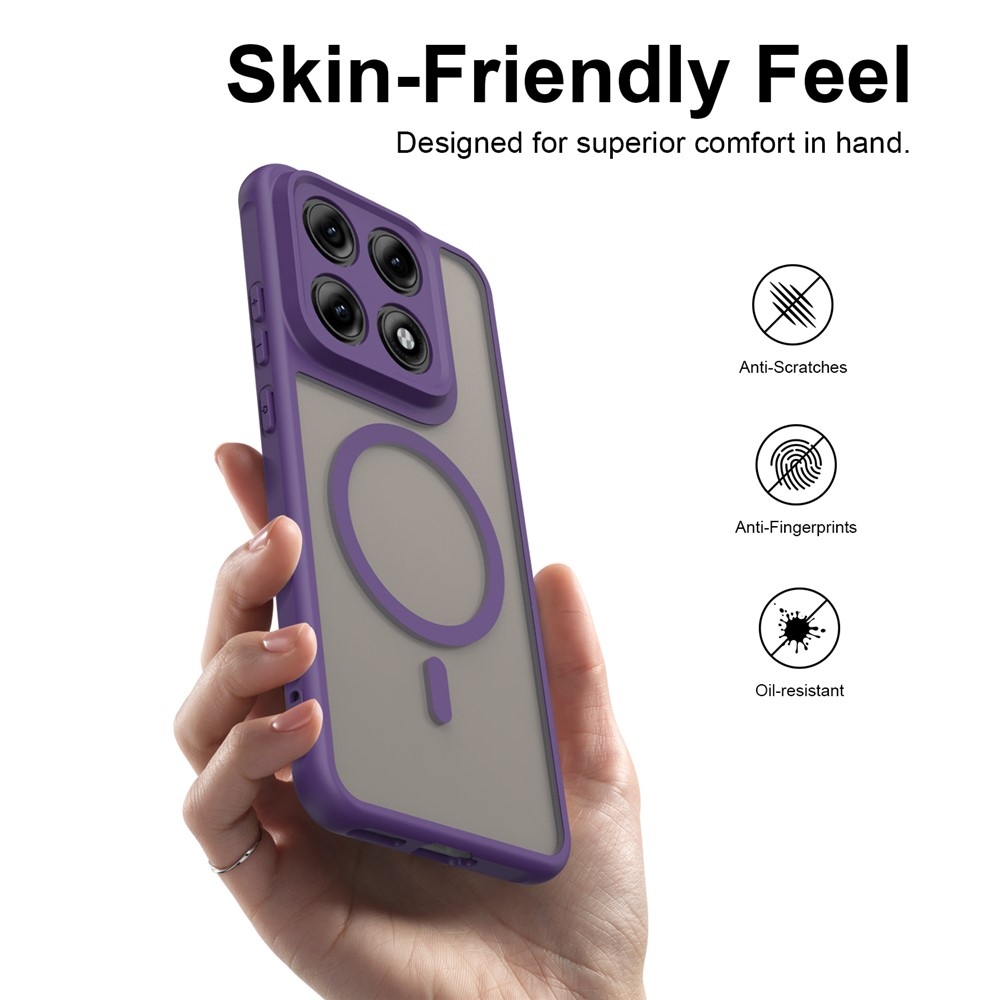 Case matný gélový obal s MagSafe na Motorola Edge 70 Pro 5G - fialový
