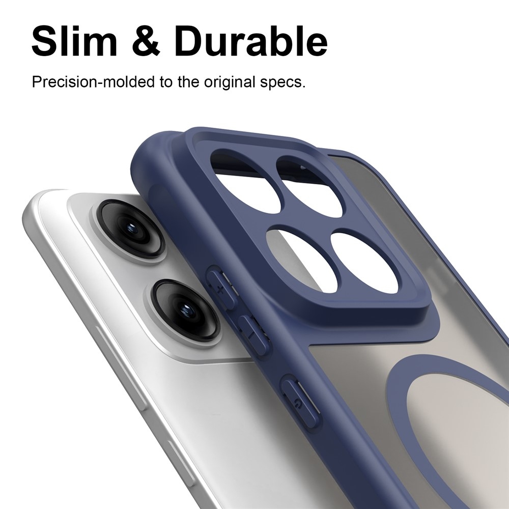 Case matný gélový obal s MagSafe na Motorola Edge 70 Pro 5G - modrý