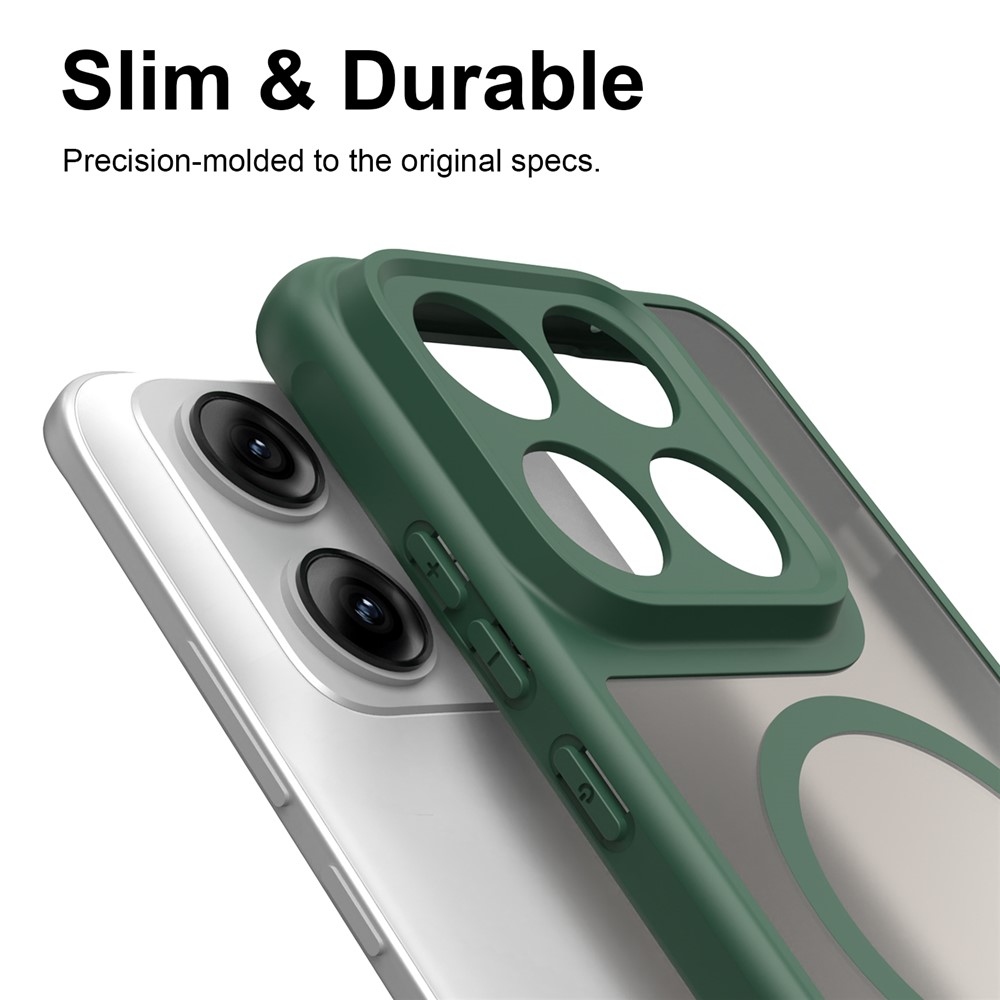 Case matný gélový obal s MagSafe na Motorola Edge 70 Pro 5G - zelený
