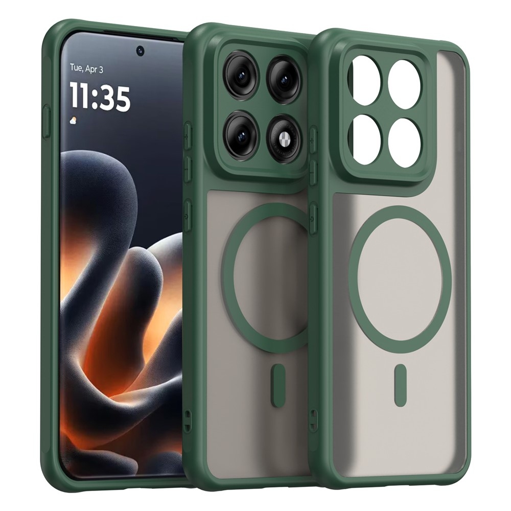 Case matný gélový obal s MagSafe na Motorola Edge 70 Pro 5G - zelený