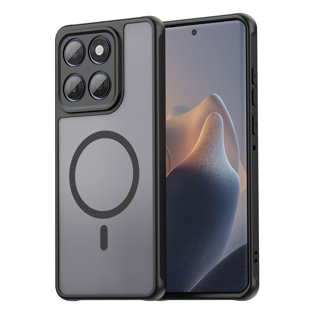 Case matný gélový obal s MagSafe na Motorola Moto G57 Power 5G - čierny