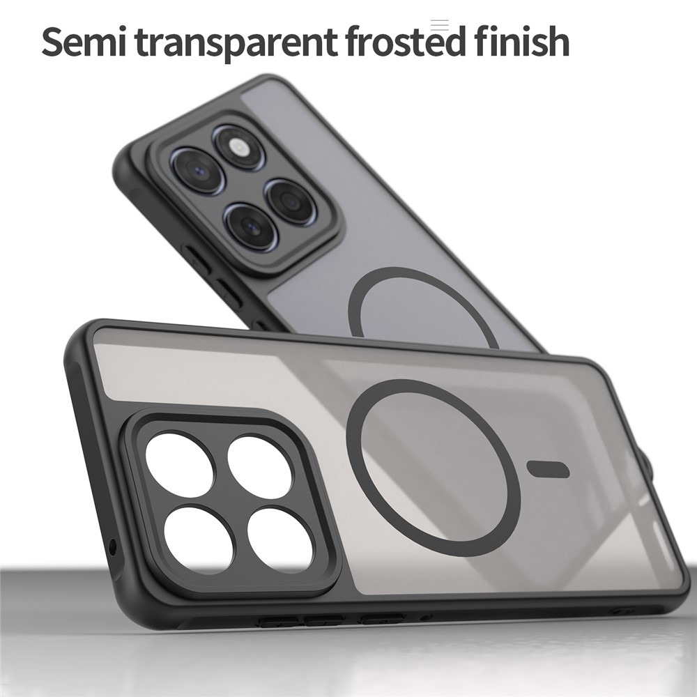 Case matný gélový obal s MagSafe na Motorola Moto G57 Power 5G - čierny
