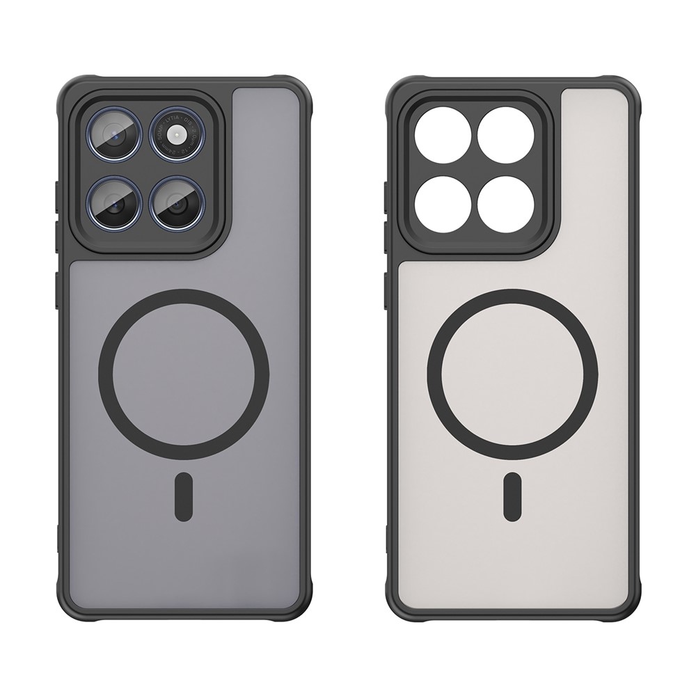 Case matný gélový obal s MagSafe na Motorola Moto G57 Power 5G - čierny