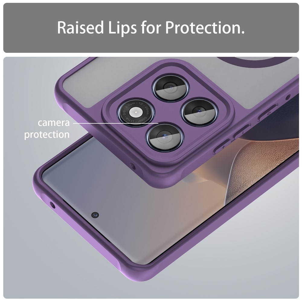 Case matný gélový obal s MagSafe na Motorola Moto G57 Power 5G - fialový