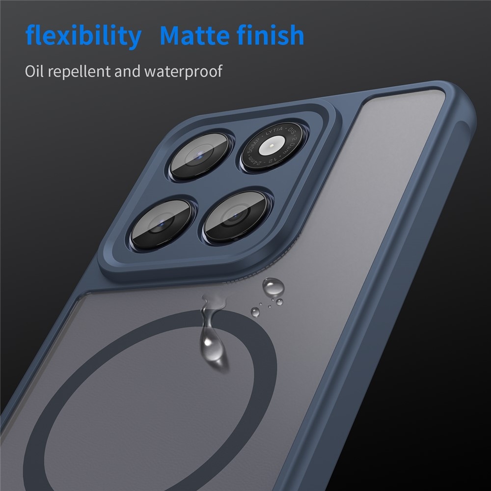 Case matný gélový obal s MagSafe na Motorola Moto G57 Power 5G - modrý