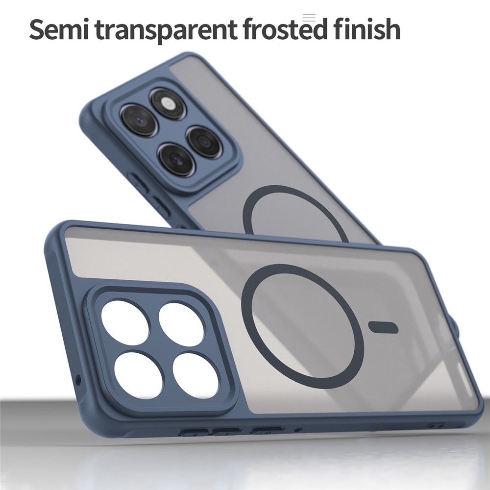 Case matný gélový obal s MagSafe na Motorola Moto G57 Power 5G - modrý