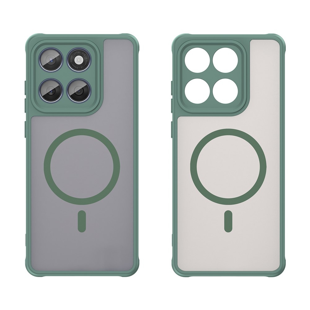 Case matný gélový obal s MagSafe na Motorola Moto G57 Power 5G - zelený