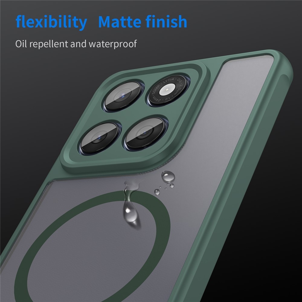 Case matný gélový obal s MagSafe na Motorola Moto G57 Power 5G - zelený