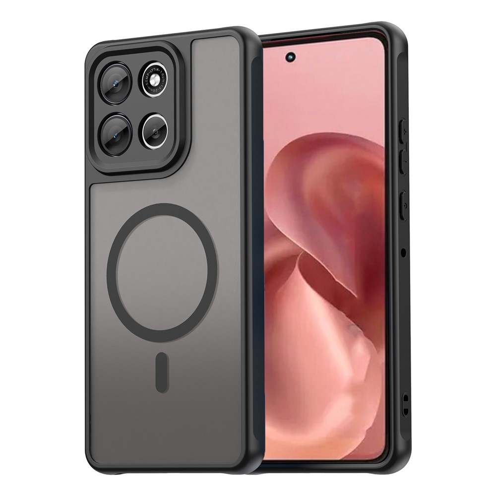 Case matný gélový obal s MagSafe na Motorola Moto G86 5G - čierny