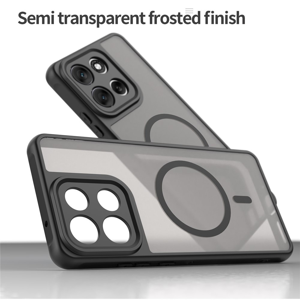 Case matný gélový obal s MagSafe na Motorola Moto G86 5G - čierny